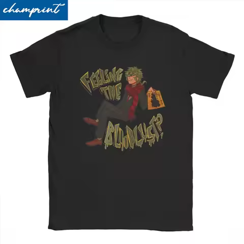 T-Shirt Midori Feeling The Bloodlust YTTD Pure Cotton Tees Short Sleeve Your Turn To Die Anime Game