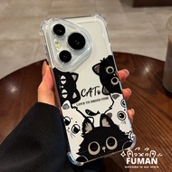Cute White Black Cat Phone Case For Motorola Moto E40 E32 E30 E22 E22i E20 E15 E14 E13 E7i E7 Power 