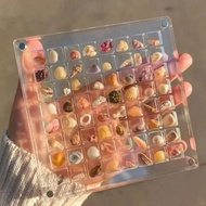 New Magnetic Seashell Display Box, Transparent Plastic Seashell Storage Box, Mini 36/64/100 Grids La