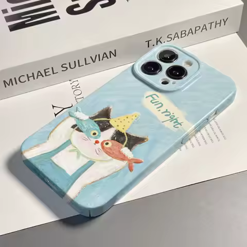 For Vivo IQOO 10 11 12 13 15 8 9 Pro Neo 11 3 5 6 8 7 9 10 z5 z6 z7 z8 z9 z3 z10 u5 Lovely Cat Fish 