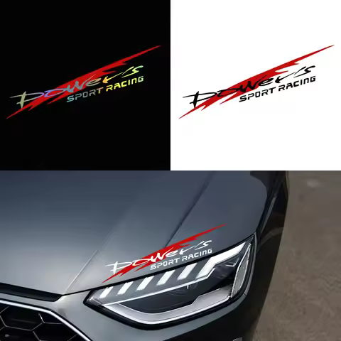 G083 30X5.5CM Racing Development Car Sticker Stylish Power's Racing Development Sports Sticker Car R