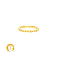 Orient Jewellers 916 Gold Beaded Pinky Ring