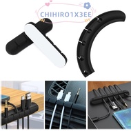 CHIHIRO1X3EE Cable Clip Black USB Charger Headphone Wire Charger Organizer