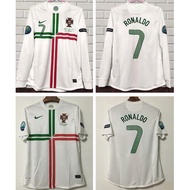 2012 Portugal Retro White SOccer Jersey SHort / Long Sleeves Men #7 RONALDO Football Shirt