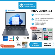 HP ENVY x360 2-in-1 Laptop Touch Screen 13-bf0003TU / 13-bf0004TU - 12th Gen Intel i7/16GB DDR4/512GB SSD/13.3" 2.8K OLED (6L7R6PA/6L6F0PA) [FREE Backpack]