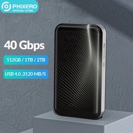PHIXERO Portable SSD USB3.2 Gen 2 Type C 20Gbps 1TB 2TB External Solid State Drive Storage Disk Hard