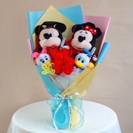 米奇老鼠 花束 公仔花束 米妮 minnie mickey mouse 畢業花束 卡通 生日禮物 送禮 情人節 情侶 結婚 週年 紀念日 唐老鴨 daisy donald duck 黛絲