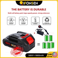 588VF 18800mAH Lithium Battery Makita Socket Impact Drill Grinder Impact Wrench Chainsaw Rechargeabl