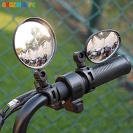 360° Rotation Universal Wide Bike Side Rearview Mirror- Mountain Bike Flexible Handlebar Rear-Vision Mirrors