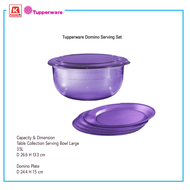 ภาชนะบรรจุอาหาร Tupperware Domino Serving Set ราคาต่อ 1 Set
