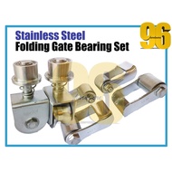 96HARDWARE Stainless Steel Auto Folding Gate Roller Set / Gate Door