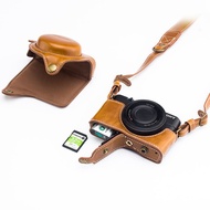 Suitable for Sony RX100 M7 camera bag DCS-RX100M5M6 Sony Black Card 7 protective case ZV1 leather po