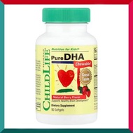 CHILD LIFE - 補腦 DHA 可咀嚼液態軟膠囊90粒 天然漿果味 孕婦胎兒兒童 大腦發育 平行進口 (效期: 11/2026*)