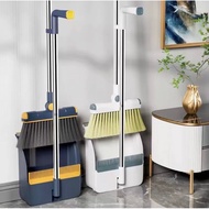 Broom and dustpan set Household Cleaner Sturdy & Durable Thick Plastic Long Handle Walis