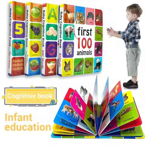 First 100 Series Educational Cards: Animals, Alphabet Words, Fruits & Veggies, Numbers, Transportati