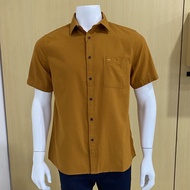 KEMEJA Ricardo men's gold short sleeve oxford shirt 32333 32474