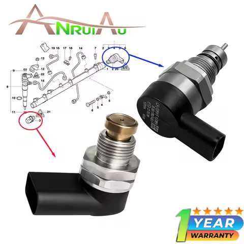 Fuel Pressure Regulator and Fuel Pressure Sensor 13537805733 For BMW X5 3.0D 3.0SD 30D 35D E53 E70 2