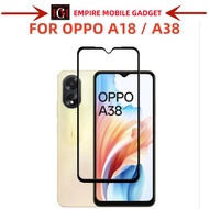 OPPO A18 / OPPO A38 / OPPO A78 4G Full Glue FULL Covered Tempered Glass Screen Protector