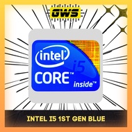 Original Intel I5 1ST GEN BLUE Logo Stickers for Laptop/Desktop