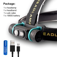 Asafee 800LM multi-function headlight T223 XPG+LED LED white light+red light adjust the headlight up