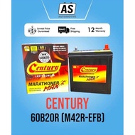 M42R |60B20R | M42R-EFB Battery CENTURY Car Battery - PERODUA Myvi ECO (start stop use), Bezza, Ative, Aruz