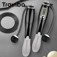 Trainbo Cordless Skipping Rope 2In1 Smart Electronic Digital Skipping Rope Calorie Consumption Profe