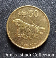 Uang Kuno Koin 50 Rupiah 1991 Komodo