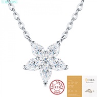 All Real Moissanite Necklace With GRA Certificate S925 Silver VVS1 3EX D Color Moissanite Diamond Pe