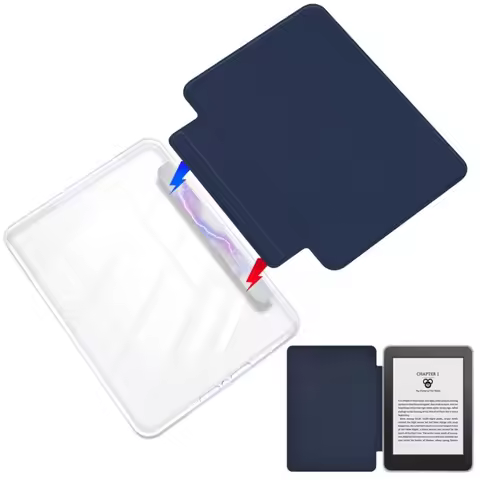 Magnetic Detachable 7 inch e-Reader Case Auto Sleep Wake Acrylic Folio Cover Shockproof Wear Resista