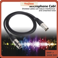 YUJINX Balanced Audio Cable, 3Pin XLR Male to 3Pin XLR Female 1m/3.3ft Microphone Cable, Durable Mal