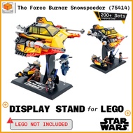 Display Stand for Lego Star Wars The Force Burner Snowspeeder (75414)