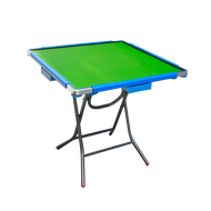 (JIJI.SG) Traditional Folding Mahjong Table - Blue Frame - Green Table Top (Mahjong Table) / Mahjongs/ Foldable Mahjong table / Bulky