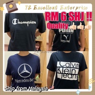 RM6 Baju Murah TShirt Murah Unisex BLACK  COLOUR TSHIRT  S, M, L, XL, XXL RM 6 TSHIRT DEWASA TSHIRT 