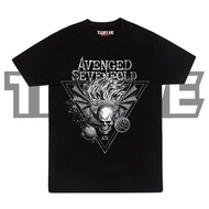 AVENGED SEVENFOLD A7X Black Regular T-Shirt | Music T-shirt | Men's and Women's Tops | A7X Unisex Me