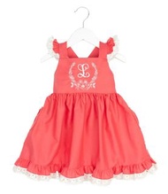 全新正品RR RICRAC&RUFFLES 珊瑚粉洋裝3T