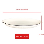 BIRCHTREE Porcelain Pan | Lasagna Ceramic Pan | Piring Saji Keramik