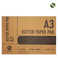 PERFECT ART Butter Paper Pad A2 / A3 25's