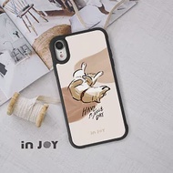 INJOYmall for iPhone 7+ / 8+ 耍萌柴犬 耐撞擊磨砂邊框手機殼 D / 黑邊