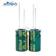 10pcs/lot high frequency low impedance 25v 1000uf  aluminum electrolytic capacitor 1000uf 25v 25V100