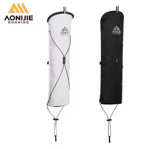 AONIJIE E4418 Lightweight External Hiking Poles Storage Bag Trekking Walking Stick Fish Bone Pocket 