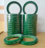 Lakban Makanan online Grabfood / isi 12pcs perRoLL / Lem Perekat untuk Makanan