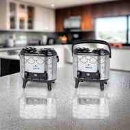 Vicenza Water Jug 6+6 liters and 7.5+7.5 liters with rice and lily motifs