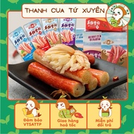 Combo of 5 packs of Sichuan Spicy Crab Sticks Marinated with Delicious Spices Instant Pot 1 Pack 14g