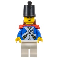 LEGO PI192 Pirates 10320 Eldorado Fortress : Imperial Soldier IV - Female Minifigure with Backpack