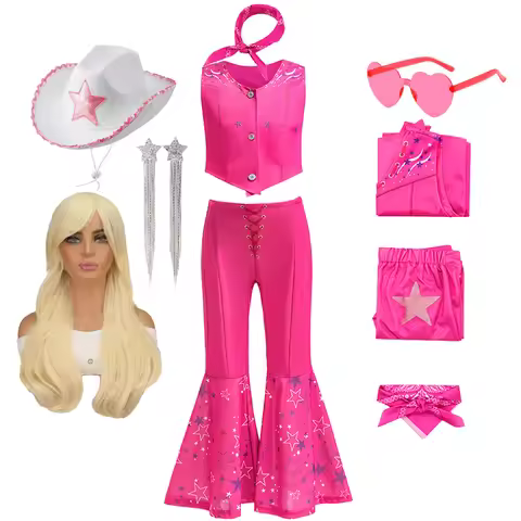 Girls Role Play Children Cosplay Costume Fashion Clothing Carnival Kids Party Barbi Vests Dress up 2