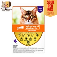 Advocate Spot On for Cats Anti-Tick Flea Over 4kg (4-8kg) per BOX
