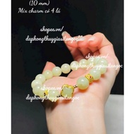 Super pretty Hoa Dien mixed 4-leaf clover charm bracelet