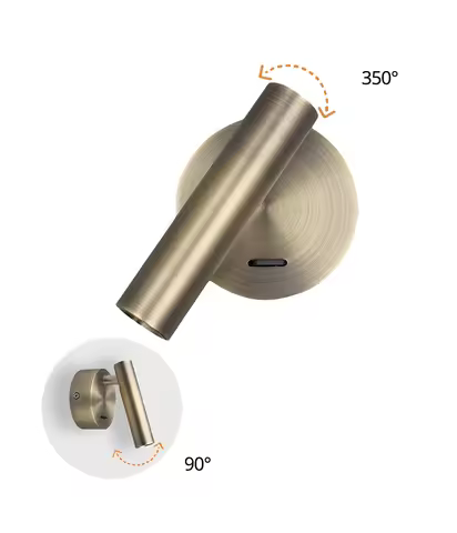 Surface Mounted Modern Minimalist Bedside Wall Lamp Reading light hotel bedroom small spotlight rota