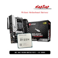 AMD Ryzen 5 5600G R5 5600G CPU + MSI MAG B550M MORTAR WIFI Motherboard Suit Socket AM4 All new but w