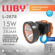 BERKUALITAS senter kepala luby 15 watt L- 2878 dimer putar